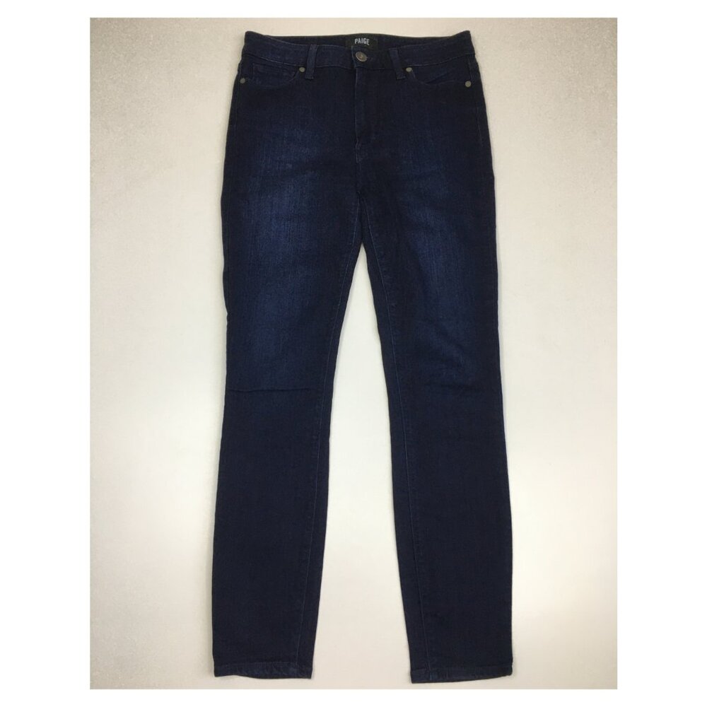 PAIGE Premium Denim Lana Wash Hoxton Ankle 5 Pocket Logo Hardware Jeans
